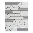 thumbnail image 1 of Unique Loom Outdoor Modern Collection Area Rug - Mod (7' 10" x 10' Rectangle White and Black), 1 of 10