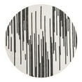 thumbnail image 1 of Unique Loom Outdoor Modern Collection Area Rug - Monochrome (6' 1" Round Black and White), 1 of 11