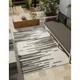 thumbnail image 1 of Unique Loom Outdoor Modern Collection Area Rug - Monochrome (6' 1" x 9' Rectangle Black and White), 1 of 6