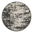 thumbnail image 1 of Unique Loom Outdoor Modern Collection Area Rug - Nephele (3' 3" Round Black and White), 1 of 11