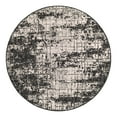thumbnail image 1 of Unique Loom Outdoor Modern Collection Area Rug - Nephele (4' 1" Round Black and White), 1 of 11