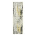 thumbnail image 1 of Unique Loom Outdoor Modern Collection Area Rug - New York (2' x 6' 1" Runner Ivory/Gray), 1 of 10