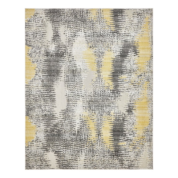 Unique Loom Outdoor Modern Collection Area Rug - New York (8' x 10' Rectangle Ivory/Gray)