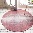 thumbnail image 1 of Unique Loom Outdoor Modern Collection Area Rug - Ombre (4' 1" Round Rust Red/Gray), 1 of 7