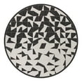 thumbnail image 1 of Unique Loom Outdoor Modern Collection Area Rug - Origami (12' Round Black and White), 1 of 11