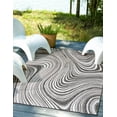 thumbnail image 1 of Unique Loom Outdoor Modern Collection Area Rug - Pool (6' 1" x 9' Rectangle Charcoal/Gray), 1 of 7