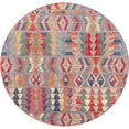 thumbnail image 1 of Unique Loom Outdoor Modern Collection Area Rug - Tamarindo (10'  Round Multi/Burgundy), 1 of 7