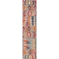 thumbnail image 1 of Unique Loom Outdoor Modern Collection Area Rug - Tamarindo (2' 7" x 12' Runner Multi/Burgundy), 1 of 7