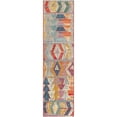 thumbnail image 1 of Unique Loom Outdoor Modern Collection Area Rug - Tamarindo (2'  x 8' Runner Multi/Burgundy), 1 of 7