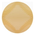 thumbnail image 1 of Unique Loom Outdoor Modern Collection Area Rug - Tambor (10' 8" Round Yellow/Ivory), 1 of 11