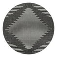 thumbnail image 1 of Unique Loom Outdoor Modern Collection Area Rug - Tambor (10' Round Charcoal Gray/Ivory), 1 of 11