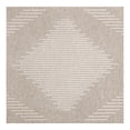 thumbnail image 1 of Unique Loom Outdoor Modern Collection Area Rug - Tambor (10' Square Gray/Ivory), 1 of 10
