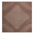 thumbnail image 1 of Unique Loom Outdoor Modern Collection Area Rug - Tambor (13' Square Brown/Ivory), 1 of 10
