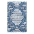 thumbnail image 1 of Unique Loom Outdoor Modern Collection Area Rug - Tambor (2' x 3' Rectangle Blue/Ivory), 1 of 11