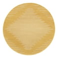 thumbnail image 1 of Unique Loom Outdoor Modern Collection Area Rug - Tambor (3' 3" Round Yellow/Ivory), 1 of 11