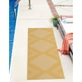 thumbnail image 1 of Unique Loom Outdoor Modern Collection Area Rug - Tambor (3' 3" x 12' Runner Yellow/Ivory), 1 of 6