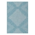 thumbnail image 1 of Unique Loom Outdoor Modern Collection Area Rug - Tambor (4' x 6' Rectangle Light Aqua/Ivory), 1 of 11