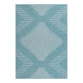 thumbnail image 1 of Unique Loom Outdoor Modern Collection Area Rug - Tambor (7' x 10' Rectangle Light Aqua/Ivory), 1 of 11