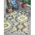 thumbnail image 1 of Unique Loom Outdoor Modern Collection Area Rug - Union (2' 2" x 3' 1" Rectangle Blue/Navy Blue), 1 of 7