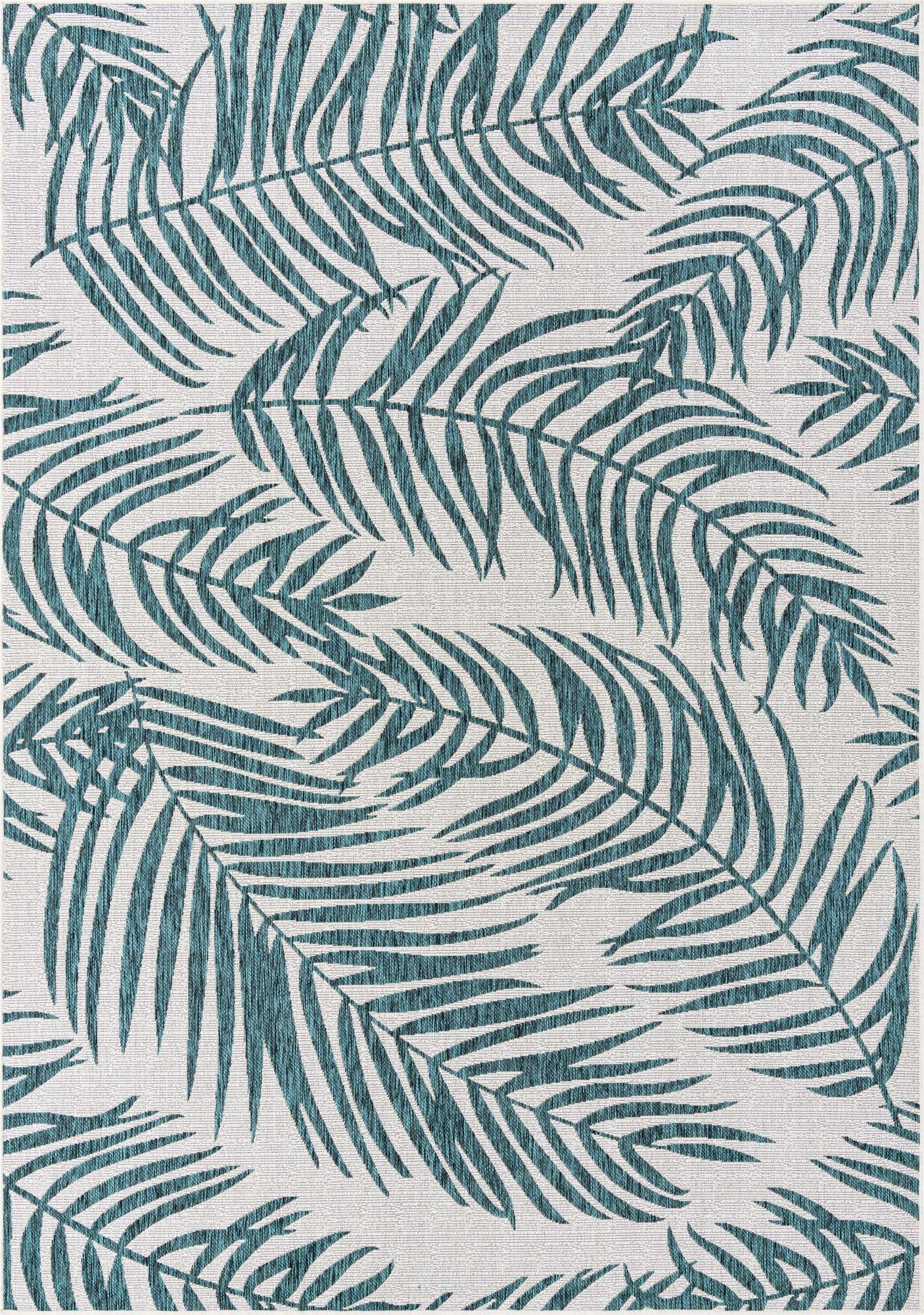 Unique Loom Outdoor Palm Rug