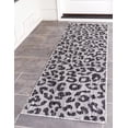 thumbnail image 1 of Unique Loom Outdoor Safari Collection Area Rug - Leopard (2' x 8' Runner Light Gray/Gray), 1 of 7