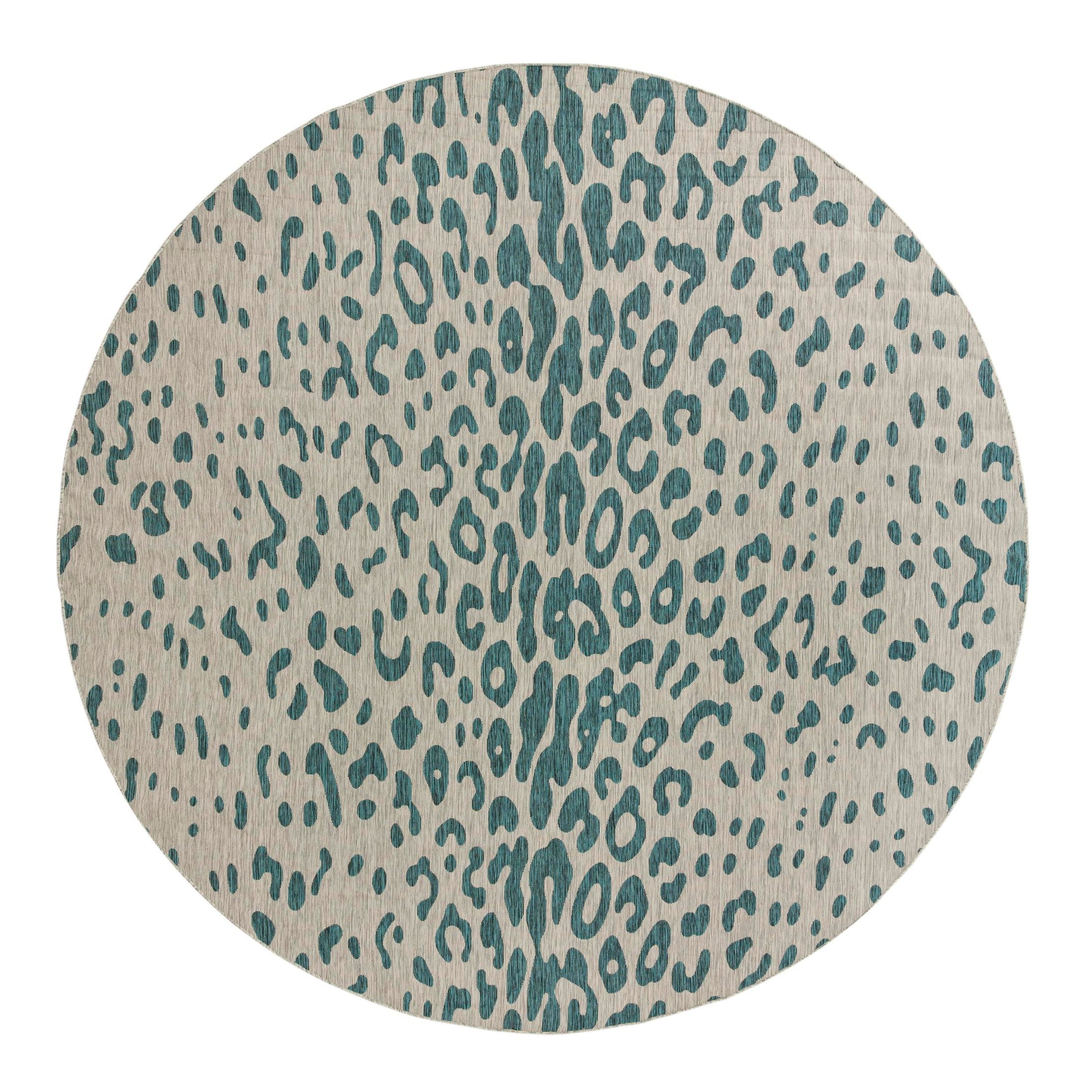 Unique Loom Outdoor Safari Collection Area Rug - Samburu (13' Round ...
