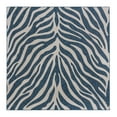 thumbnail image 1 of Unique Loom Outdoor Safari Collection Area Rug - Tsavo (10' Square Blue/Ivory), 1 of 12