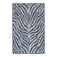 thumbnail image 1 of Unique Loom Outdoor Safari Collection Area Rug - Tsavo (2' x 3' 1" Rectangle Blue/Ivory), 1 of 12