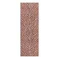 thumbnail image 1 of Unique Loom Outdoor Safari Collection Area Rug - Tsavo (2' x 6' 1" Runner Rust Red/Ivory), 1 of 12