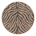 thumbnail image 1 of Unique Loom Outdoor Safari Collection Area Rug - Tsavo (4' 1" Round Natural/Ivory), 1 of 10