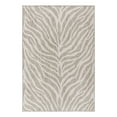 thumbnail image 1 of Unique Loom Outdoor Safari Collection Area Rug - Tsavo (4' 1" x 6' 1" Rectangle Gray/Ivory), 1 of 10