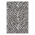 thumbnail image 1 of Unique Loom Outdoor Safari Collection Area Rug - Tsavo (4' 1" x 6' 1" Rectangle White/Black), 1 of 12