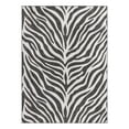thumbnail image 1 of Unique Loom Outdoor Safari Collection Area Rug - Tsavo (7' 10" x 11' Rectangle White/Black), 1 of 12