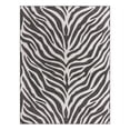 thumbnail image 1 of Unique Loom Outdoor Safari Collection Area Rug - Tsavo (9' x 12' Rectangle White/Black), 1 of 12