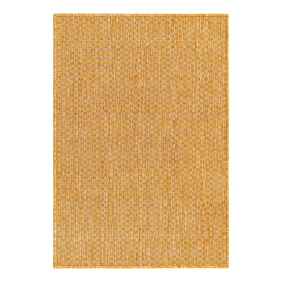 Unique Loom Outdoor Solid Collection Area Rug (2' x 3' 1" Rectangle Corn Harvest Yellow)