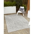 thumbnail image 1 of Unique Loom Outdoor Solid Collection Area Rug (6' 1" x 9' Rectangle Light Gray/Ivory), 1 of 7