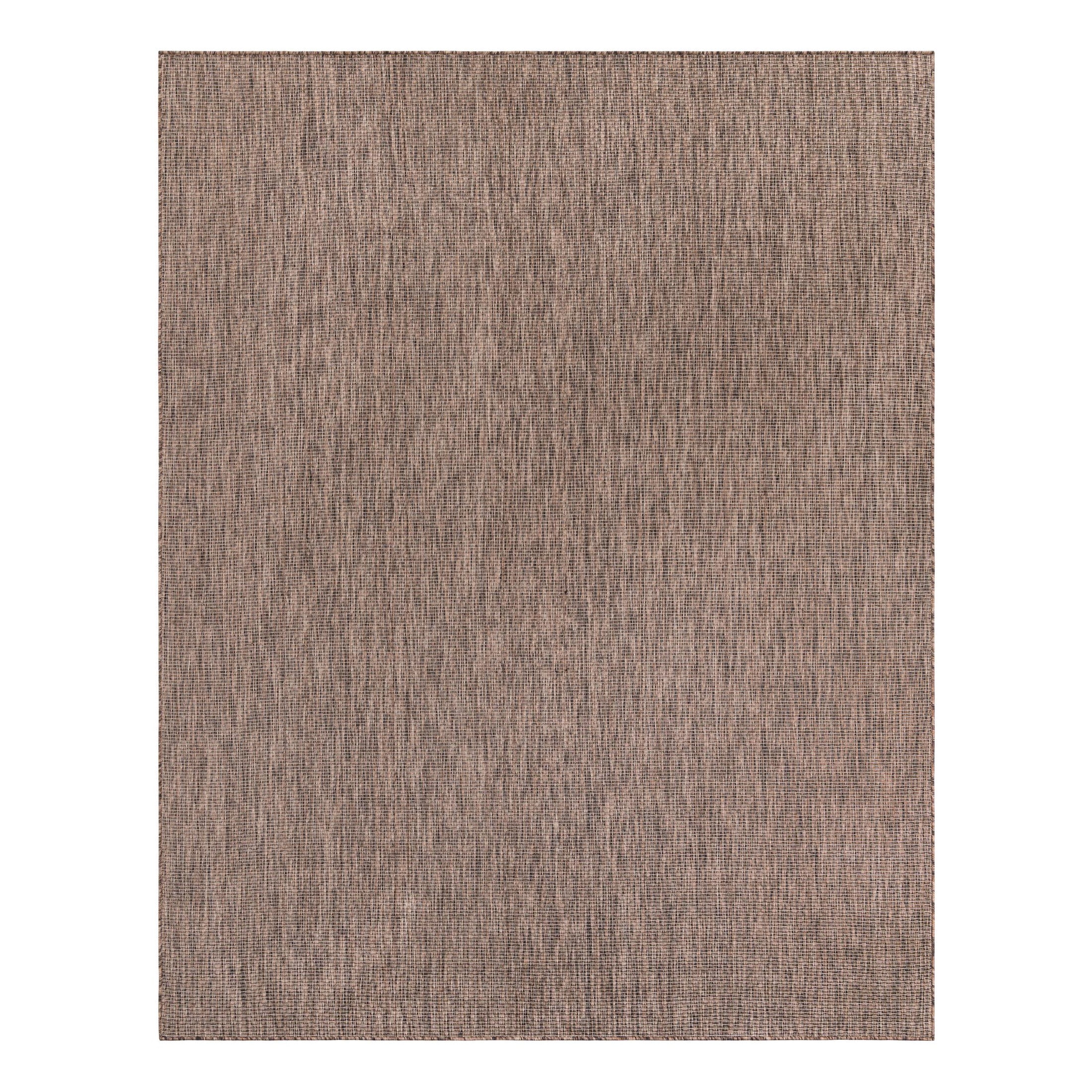 Light Brown Synthetic Flat Woven Outdoor Area Rug 8' x 10'
