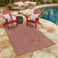 thumbnail image 1 of Unique Loom Outdoor Solid Collection Area Rug (9' x 12' 2" Rectangle Rust Red/Beige), 1 of 7