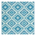 thumbnail image 1 of Unique Loom Outdoor Southwestern Collection Area Rug - Fethiye (6' Square Blue/Ivory), 1 of 8