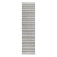 thumbnail image 1 of Unique Loom Outdoor Striped Collection Area Rug - Maia (2' x 8' Runner Beige/Black), 1 of 12