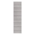 thumbnail image 1 of Unique Loom Outdoor Striped Collection Area Rug - Maia (2' x 8' Runner Beige/Black), 1 of 12