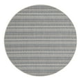 thumbnail image 1 of Unique Loom Outdoor Striped Collection Area Rug - Maia (5' 3" Round Light Blue/Ivory), 1 of 11