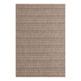 thumbnail image 1 of Unique Loom Outdoor Striped Collection Area Rug - Maia (6' 1" x 9' Rectangle Natural/Black), 1 of 9