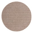 thumbnail image 1 of Unique Loom Outdoor Striped Collection Area Rug - Maia (7' 10" Round Natural/Black), 1 of 9