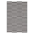 thumbnail image 1 of Unique Loom Outdoor Striped Collection Area Rug - Striped (6' 1" x 9' Rectangle Charcoal/Ivory), 1 of 10
