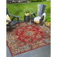 thumbnail image 1 of Unique Loom Outdoor Traditional Collection Area Rug - Classic (10' Square Antique Red/Beige), 1 of 9