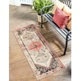thumbnail image 1 of Unique Loom Outdoor Traditional Collection Area Rug - Manor (2' x 8' Runner Multi/Beige), 1 of 9