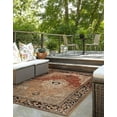 thumbnail image 1 of Unique Loom Outdoor Traditional Collection Area Rug - Olde (5' 1" x 8' Rectangle Multi/Beige), 1 of 8