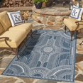 thumbnail image 1 of Unique Loom Outdoor Traditional Collection Area Rug - Deco (5' 3" x 8' Rectangle Blue/Ivory), 1 of 6