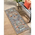thumbnail image 1 of Unique Loom Outdoor Traditional Collection Area Rug - Heirloom (2'  x 5' 1" Runner Multi/Beige), 1 of 9
